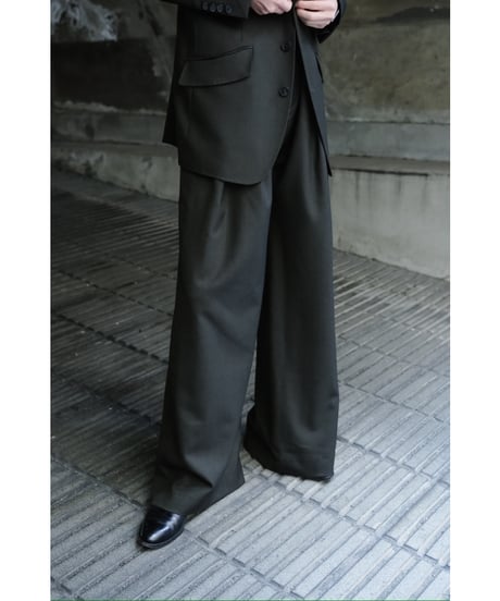 DECHAMPS DOUBLE PLEATED PANTS