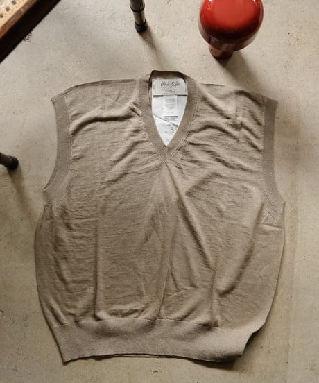 Olde H & Daughter LINEN / SILK PLAIN STITCH V NECK N/S