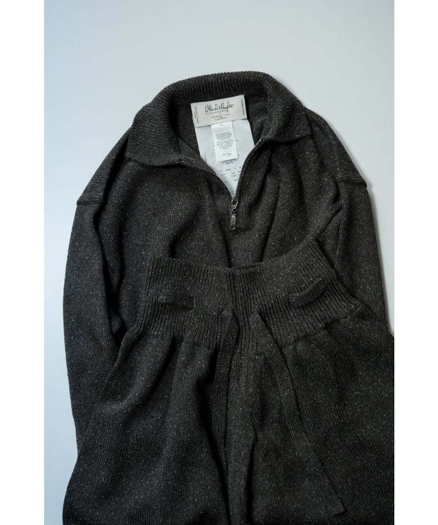 トップス Olde H & Daughter SILK COTTON HALF ZIP Olde H & Daughter 