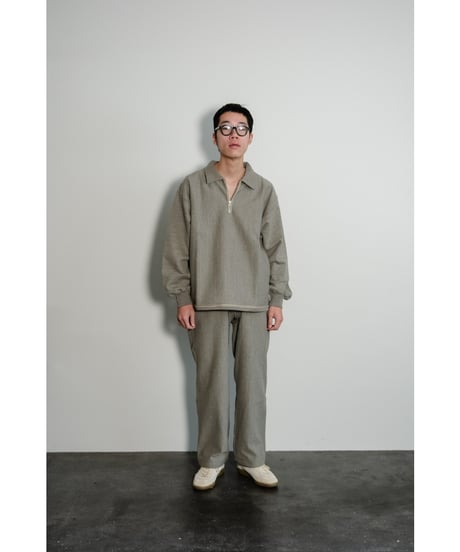 ULTERIOR FADED SILKY TERRY RW HALF ZIP P/O