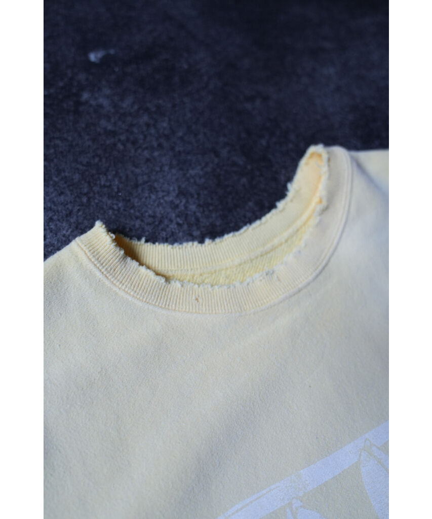 ANCELLM DYED DAMAGE FLOWER PRINT SWEAT SHIRT | ANCELLM DYED DAMAGE FLOWER PRINT SWEAT SHIRT |