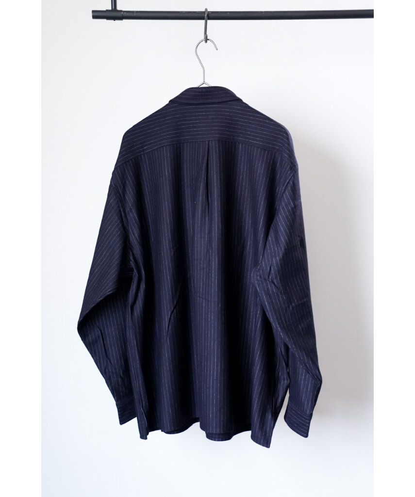 KANEMASA PHIL. High Gauge Milled Wool Stripe Sq