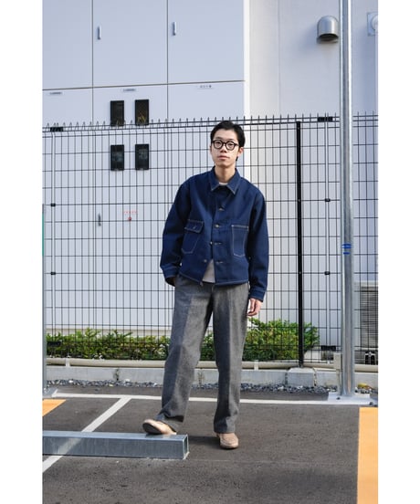 FAUVES "Exclusive" CARPENTER SHORT JACKET - DENIM-