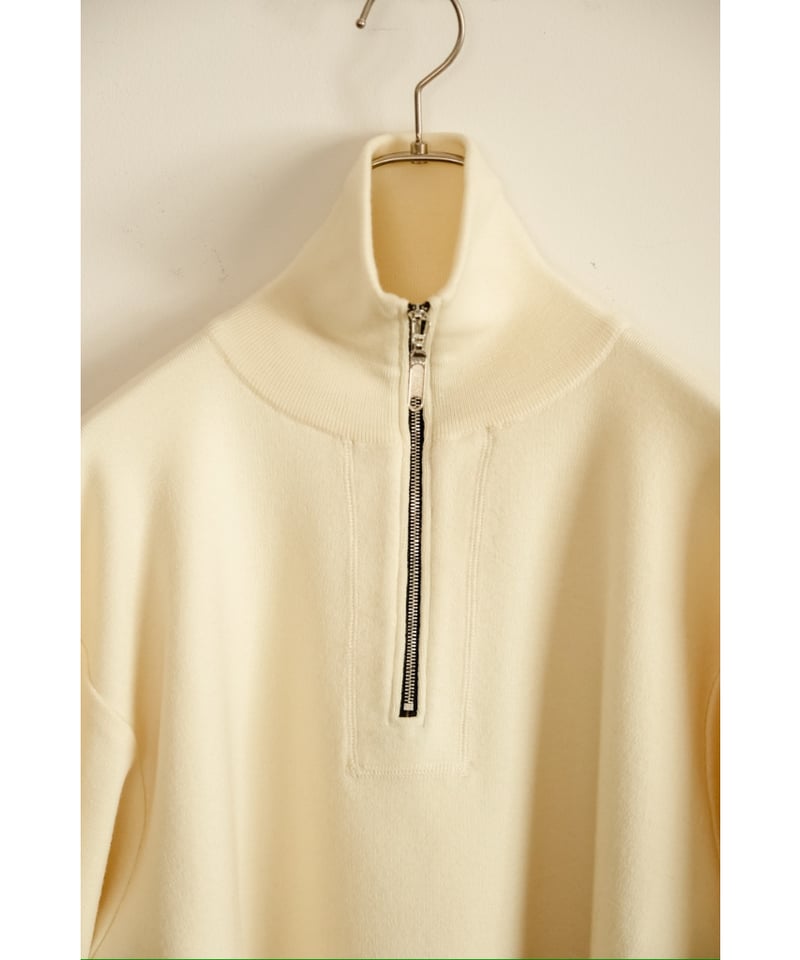 Olde H & Daughter WOOL KNIT TRACK HALF ZIP | Mu