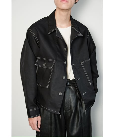 FAUVES "Exclusive" CARPENTER SHORT JACKET - CANVAS -