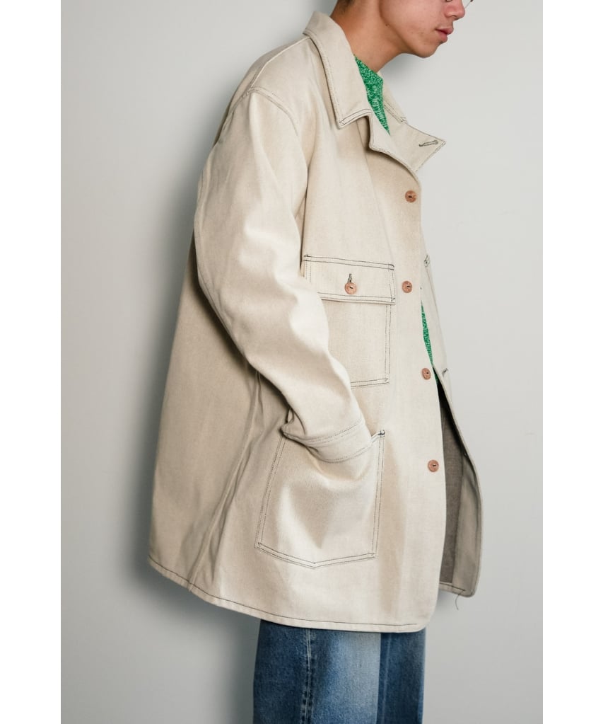 ジャケット・アウター FAUVES CARPENTER SHORT JACKET - DENIM FAUVES 