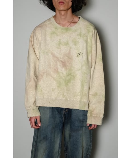 ANCELLM MARBLING SWEAT SHIRT