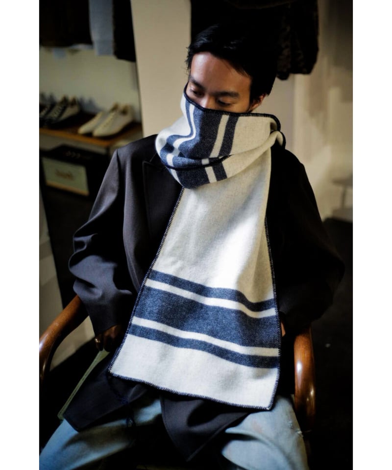 【ANCELLM / アンセルム】WOOL BLANKET SCARF ANCELLM WOOL BLANKET SCARF | MusterWerk Sud.