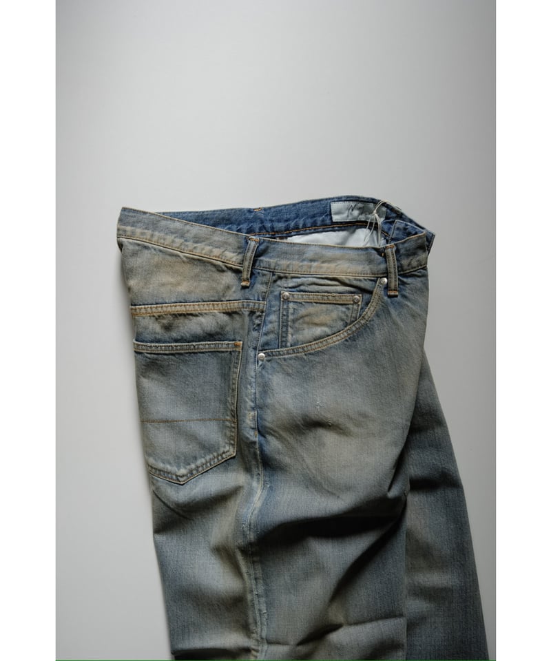 ANCELLM AGING STRAIGHT 5P DENIM PANTS | MusterW