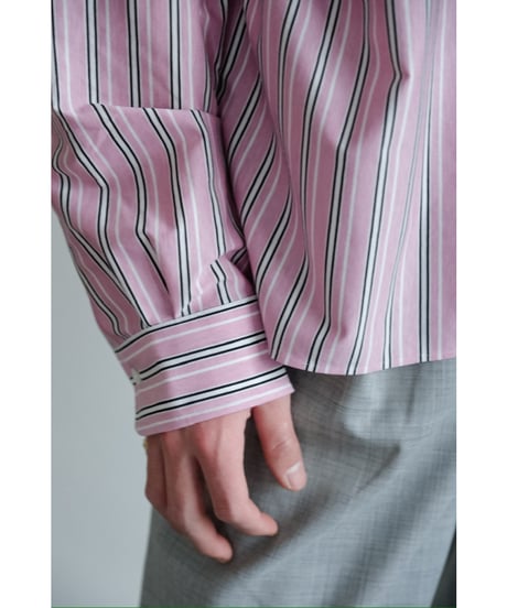 KANEMASA PHIL. "Exclusive" 46G Stripe Delta Shirt