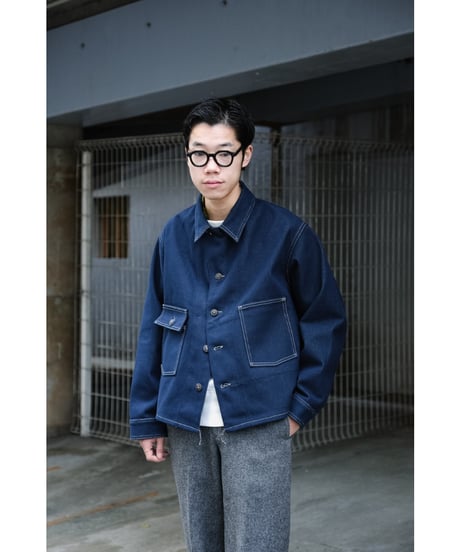 FAUVES "Exclusive" CARPENTER SHORT JACKET - DENIM-