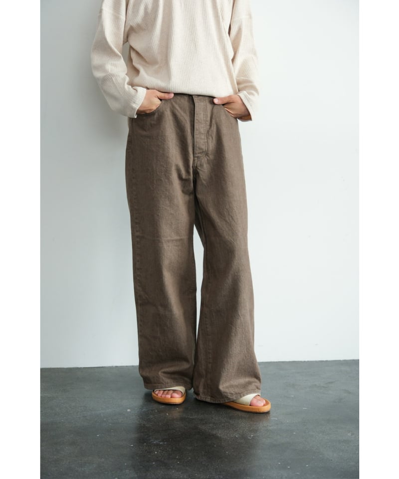 パンツ bisown brown denim BISOWN / BISOWN WIDE DENIM(Brown Bleach) | PARK