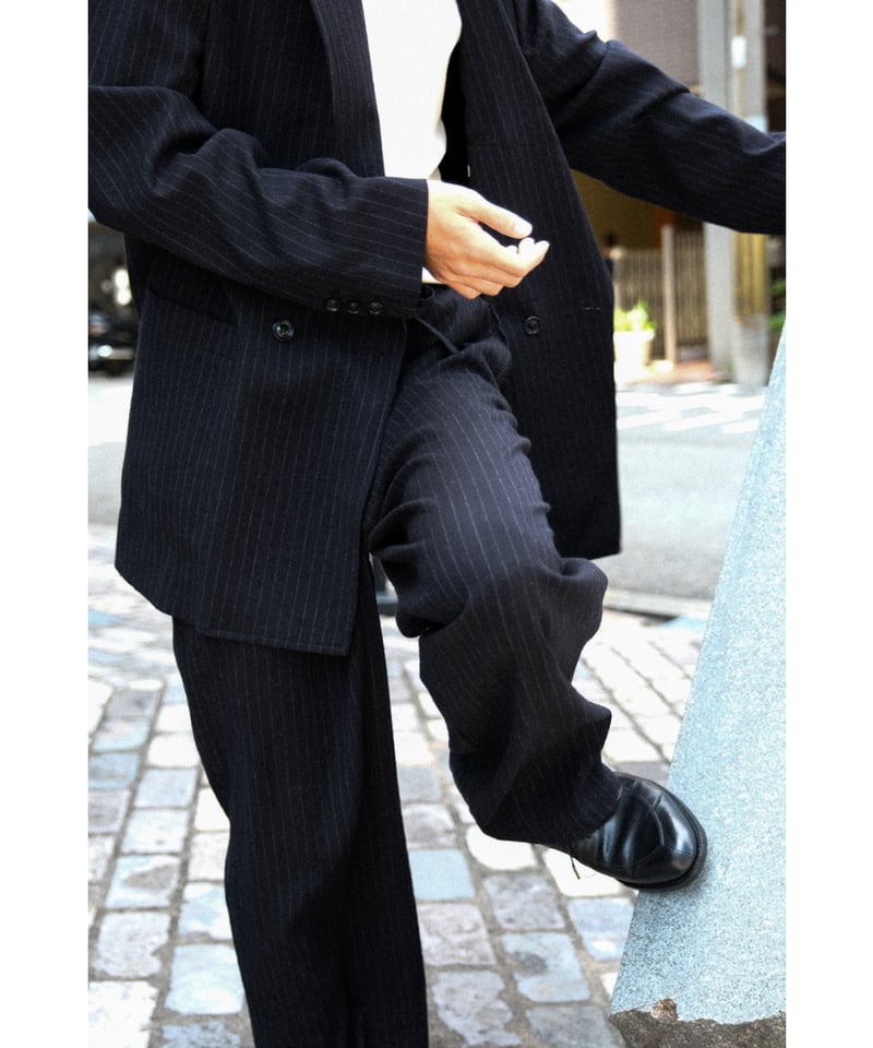 ULTERIOR WASHED WOOL/SILK TWILL DRAWSTRING PANT ULTERIOR WASHED WOOL/SILK TWILL DRAWSTRING PANT