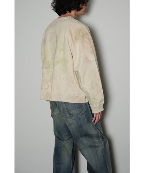 ANCELLM MARBLING SWEAT SHIRT