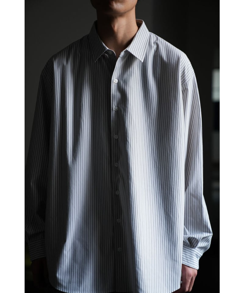 KANEMASA PHIL. Pencil Stripe Dress Jersey Shirt KANEMASA PHIL. Pencil Stripe Dress Jersey Shirt