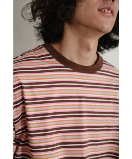 KANEMASA PHIL. 36G Multi Border L/S Tee