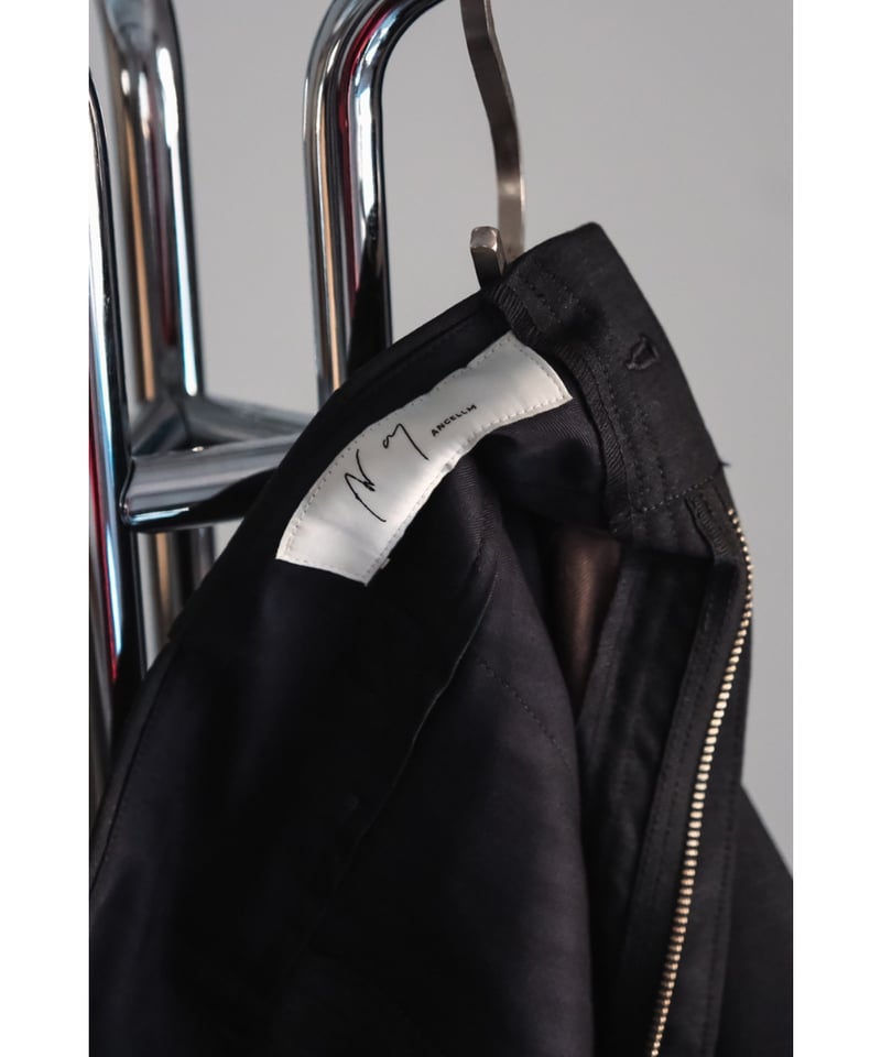 ANCELLM WOOL DAMAGE WIDE SLACKS | MusterWerk Sud.