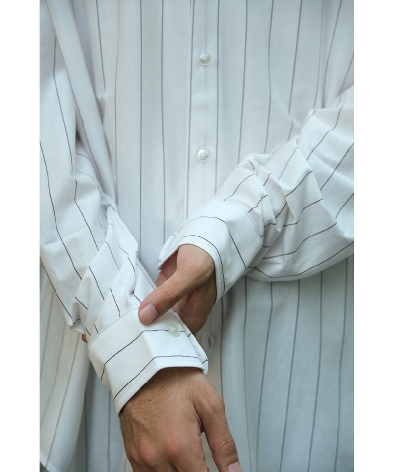KANEMASA PHIL. 46G Atmosphere Stripe Shirt | Mu