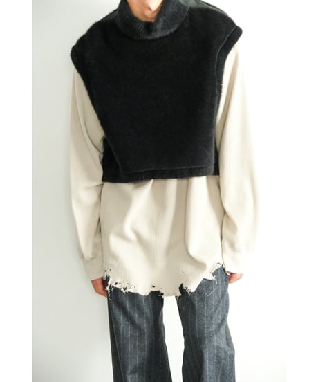 m's braque ACTION-TAPERD SEAMS CLOPPED VEST
