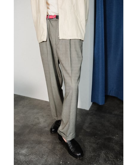 USED Polyester Rayon Straight Trousers