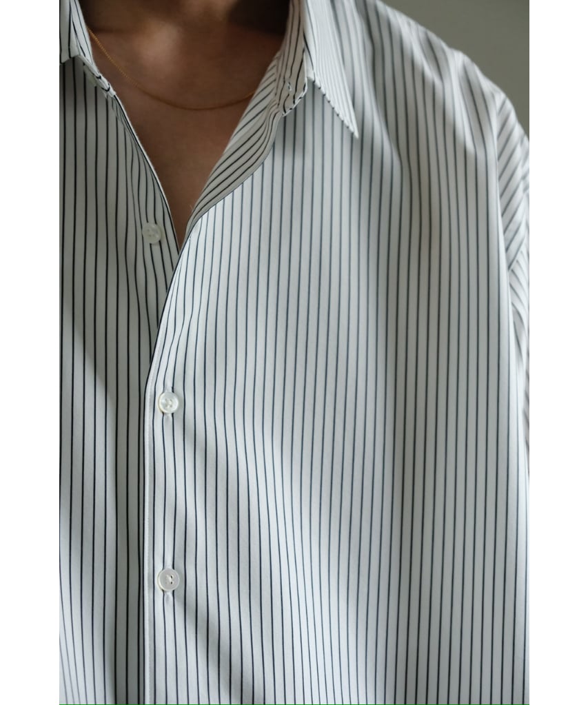 KANEMASA PHIL. 46G Atmosphere Stripe Shirt | Mu
