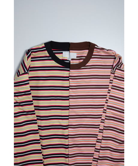 KANEMASA PHIL. 36G Multi Border L/S Tee