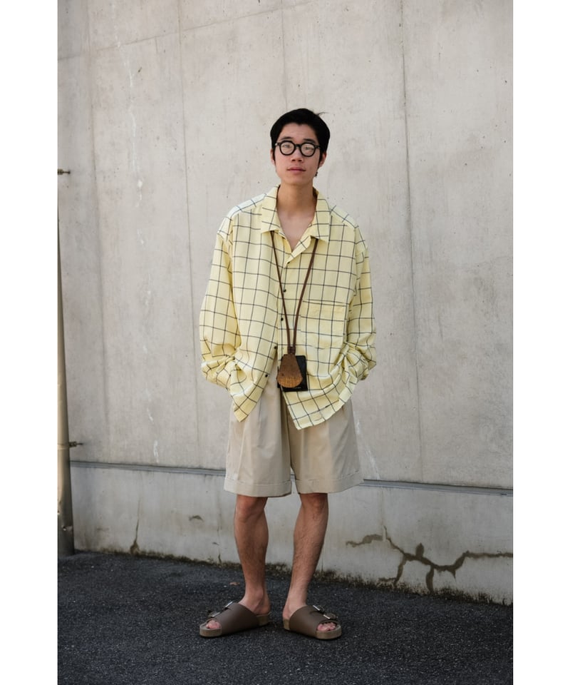 トップス 24SS Ancellm RAYON CHECK CRASH LS SHIRT ANCELLM RAYON CHECK CRASH LS SHIRT | MusterWerk