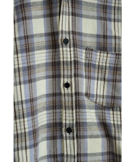 ANCELLM NEL CHECK HOODIE SHIRT