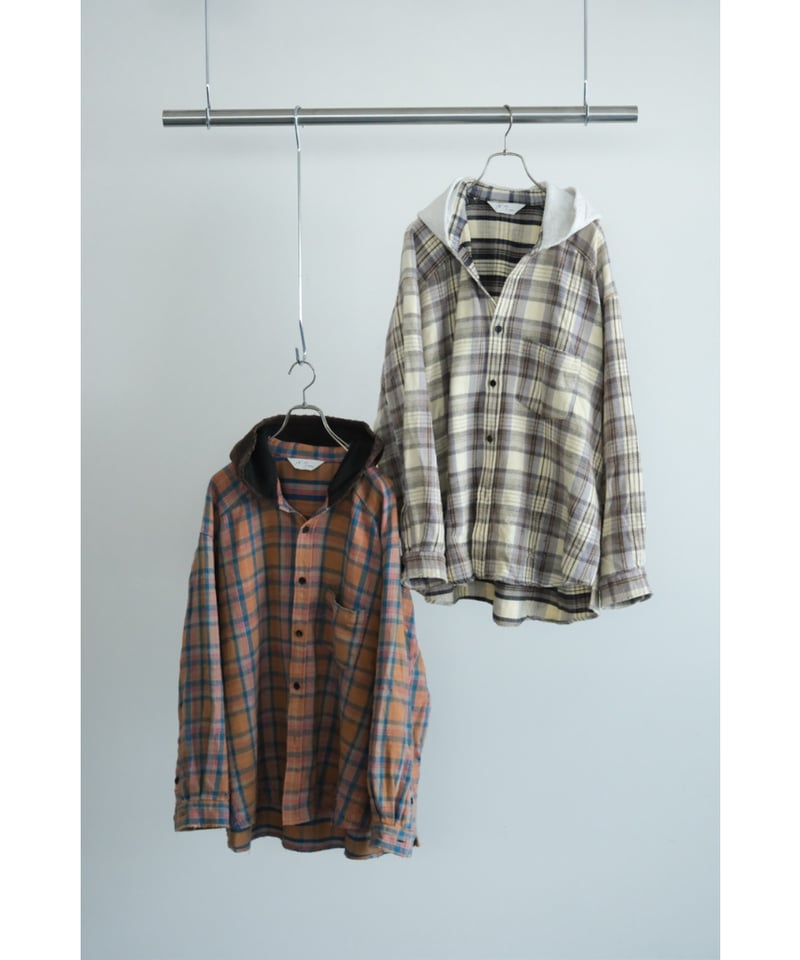 ANCELLM NEL CHECK HOODIE SHIRT | MusterWerk Sud.