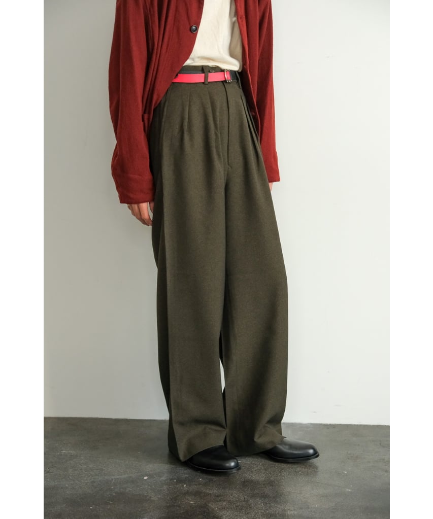 m's braque TUCKED BAGGY PANTS | MusterWerk Sud.
