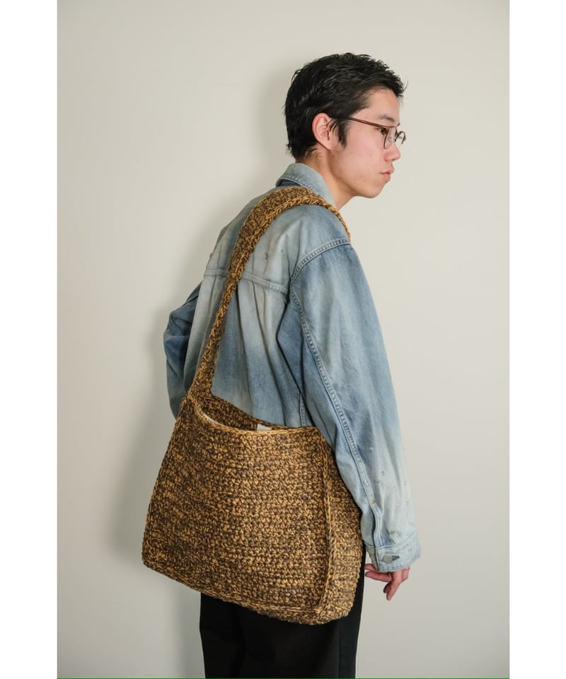 バッグ obafer crochet shoulder bag beige mix obafer crochet shoulder bag | MusterWerk Sud.