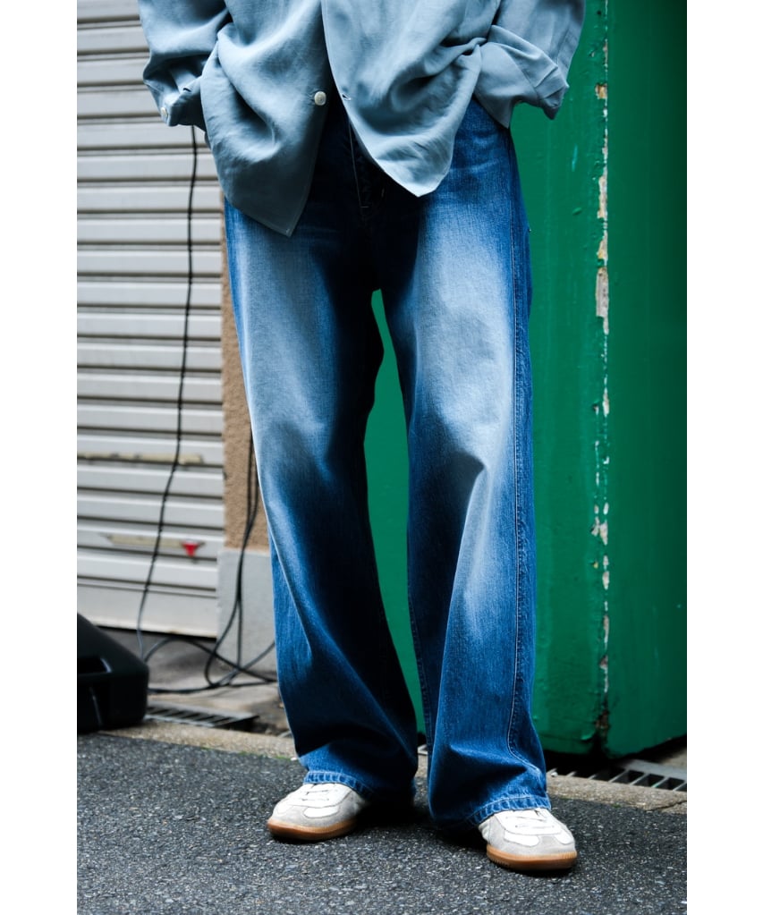 ENCOMING インカミング FADED DENIM TROUSER ホワイト ENCOMING FADED DENIM TROUSER | MusterWerk Sud.