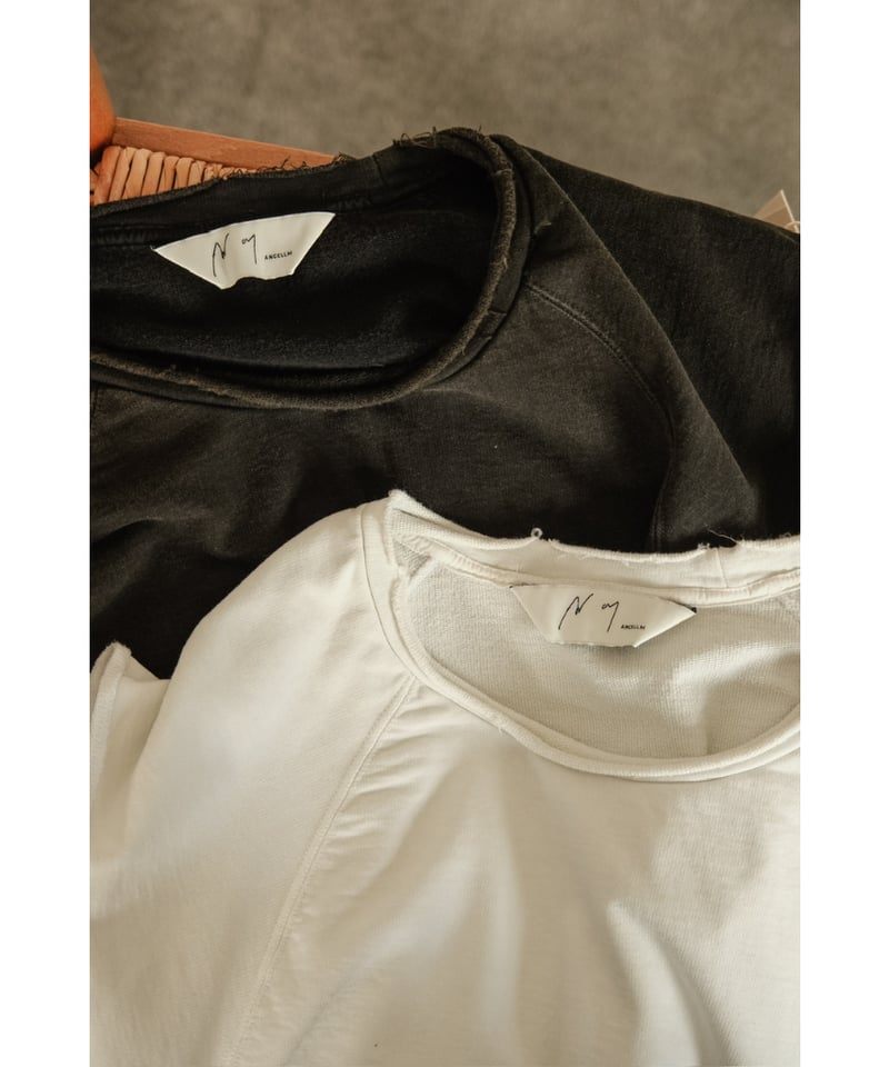 ANCELLM SLEEVELESS AGING T-SHIRT サイズ2 ANCELLM - AGING T-SHIRT/H.BLACK | NapsNote