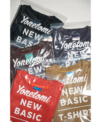 Yonetomi NEW BASIC GARMENT DYED BORDER T-SHIRT