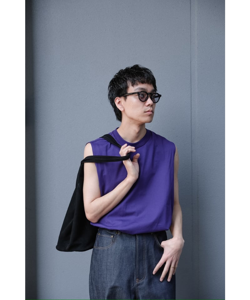 ULTERIOR SUVIN SUEDED TENJIKU SLEEVELESS TEE |