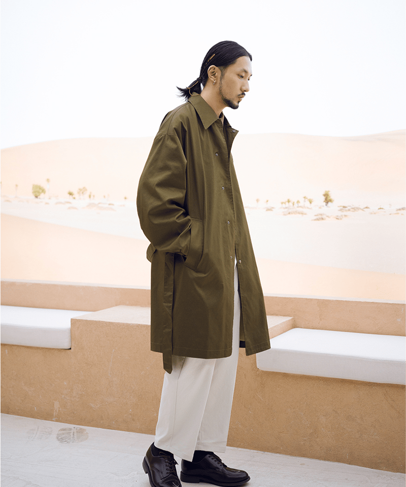 ジャケット・アウター Balmacaan Coat T/C Gabardine Balmacaan Coat (Gabardine Fabric) – CIOTA Online Shop