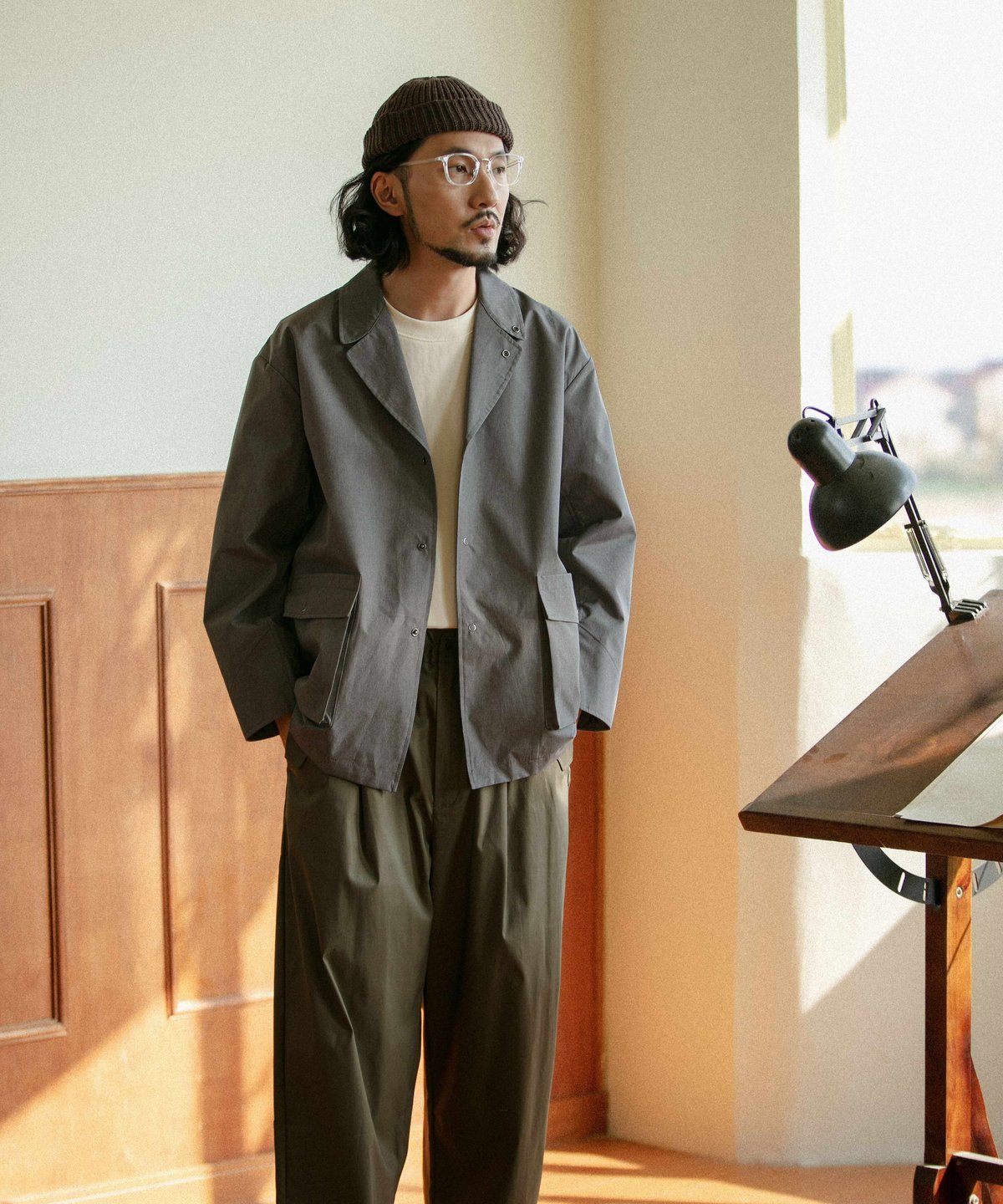 Waterproof 3B Work Jacket-Misty Grey | MIZUTOKI Waterproof 3B Work Jacket-Misty Grey | MIZUTOKI