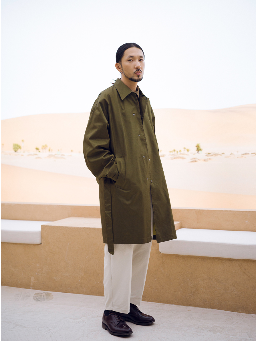 ジャケット・アウター Balmacaan Coat T/C Gabardine BEAMS PLUS（ビームス プラス）Balmacaan Coat T/C Gabardine