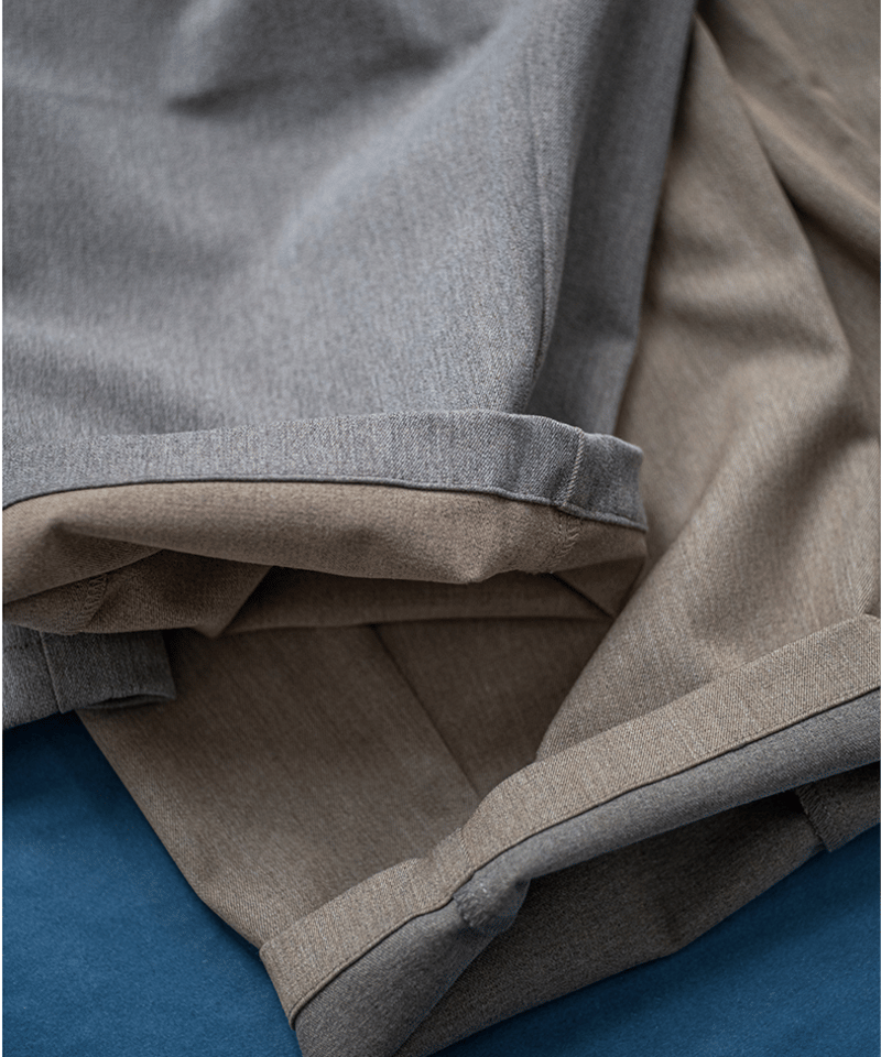 Triple Pleated Pants-Twilight Grey | MIZUTOKI