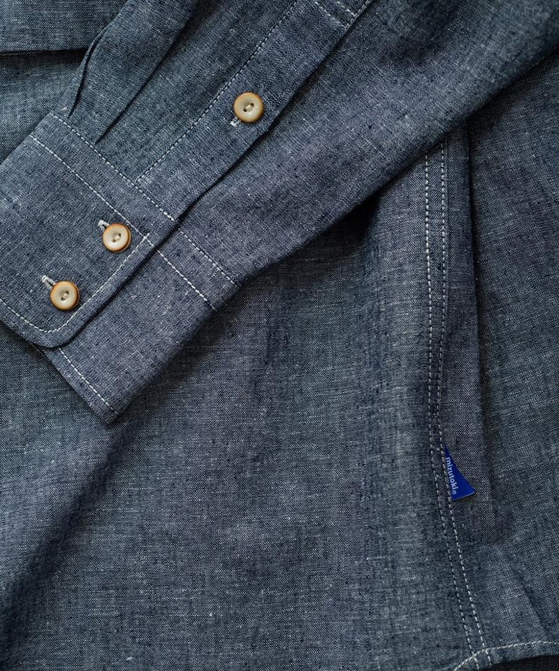 LAPIIS OVERSIZED CHAMBRAY SHIRT ネイビー シャツ 1940's〜 US.NAVY Chambray L/S Shirt | Unwave