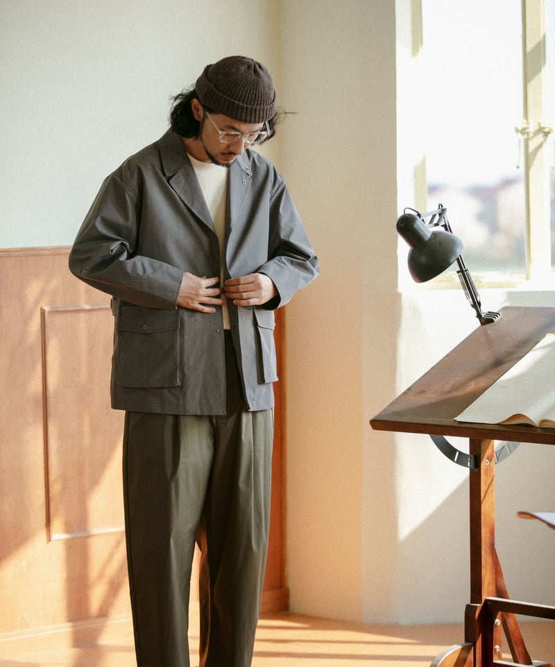 Waterproof 3B Work Jacket-Misty Grey | MIZUTOKI