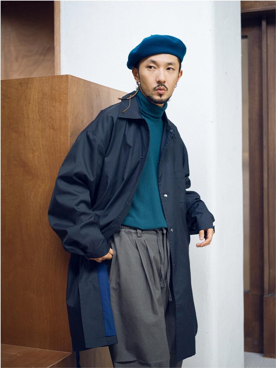 ジャケット・アウター uniform experiment BALMACAAN COAT NAVY L uniform experiment BALMACAAN COAT NAVY L Balmacaan — S.E.H Kelly