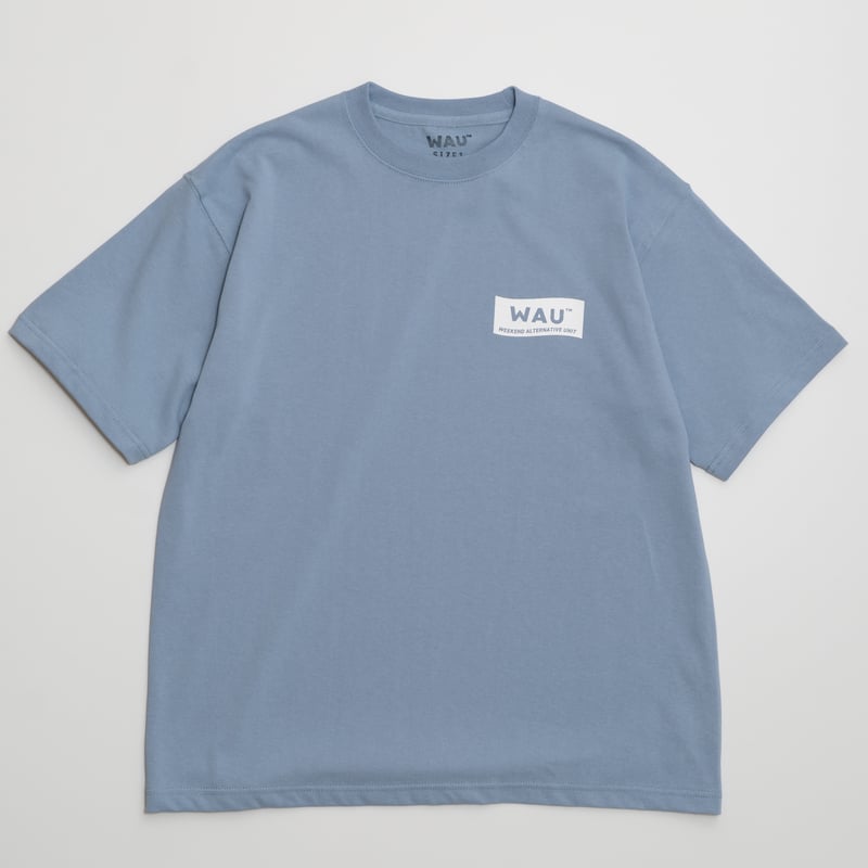 M*！様 45R ビッグTシャツ　ライトブルー ビッグシルエットTシャツ【アシッドブルー】 | WAU