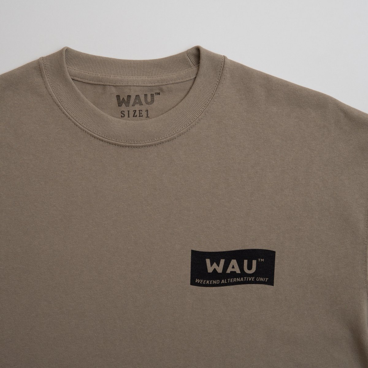 ビッグシルエットTシャツ【アシッドカーキ】 | WAU