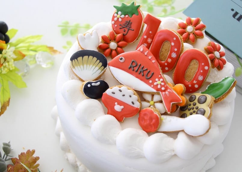 アニバーサリーケーキ お食い初めケーキ 百日祝いケーキ