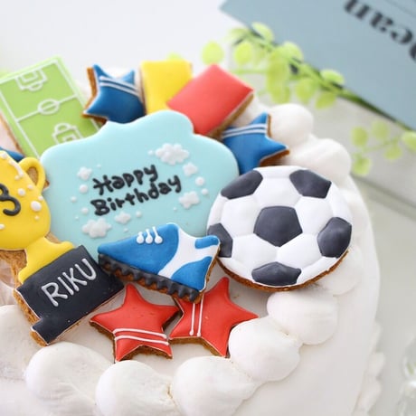 【アイシングクッキー】　サッカー　誕生日