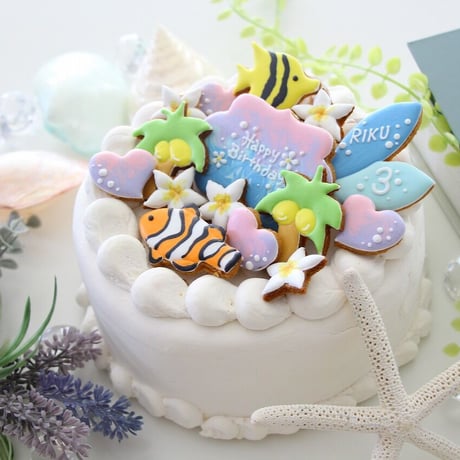【アイシングクッキー】　熱帯魚　マリン　海　誕生日