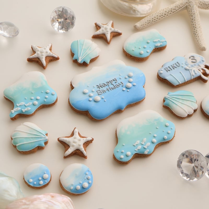 アイシングクッキー　くらげ ✨プロフィール必見✨ページ アイシングクッキーセット 【くらげ】 | お誕生日アイシングクッキー