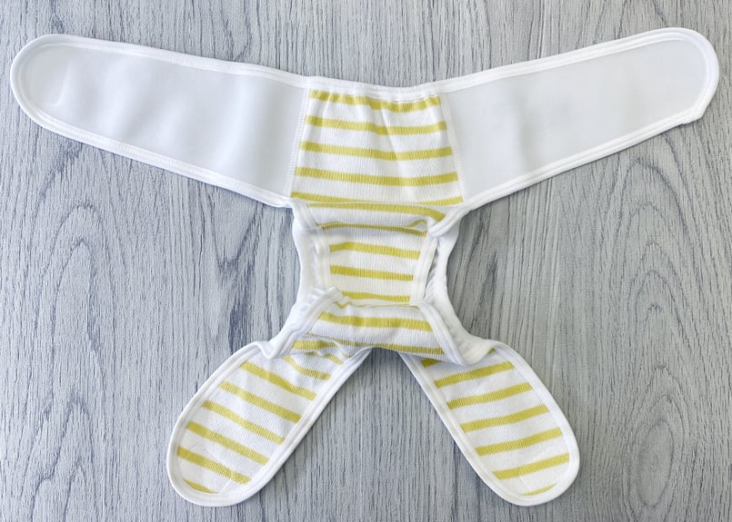 Mサイズセット】おむつカバー＋パッド1枚 イエロー（220円お得