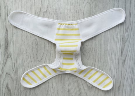 【Sサイズ単品】おむつカバー イエロー